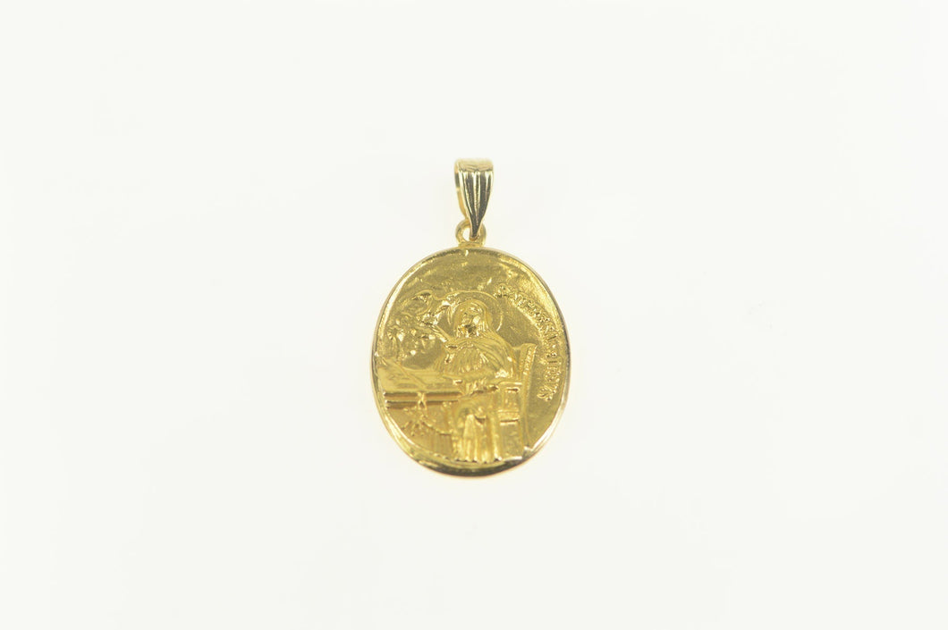 14K Mother Theresa Saint Christian Catholic Faith Charm/Pendant Yellow Gold