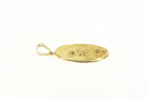 14K Mother Theresa Saint Christian Catholic Faith Charm/Pendant Yellow Gold
