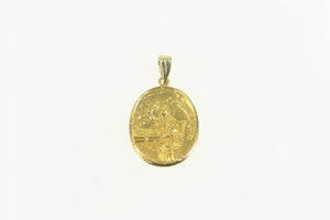 14K Mother Theresa Saint Christian Catholic Faith Charm/Pendant Yellow Gold