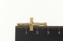 Load image into Gallery viewer, 14K Catholic Crucifix Rosary Accent Cross Symbol Pendant Yellow Gold