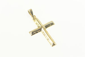 14K Classic Cross Christian Faith Symbol Pendant Yellow Gold