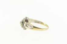 Load image into Gallery viewer, 10K 0.25 Ctw Classic Diamond Cluster Bypass Ring Size 7 Yellow Gold
