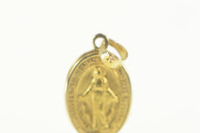 Load image into Gallery viewer, 14K Virgin Mother Mary Jesus Christ Christian Charm/Pendant Yellow Gold