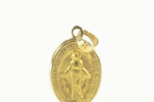 Load image into Gallery viewer, 14K Virgin Mother Mary Jesus Christ Christian Charm/Pendant Yellow Gold