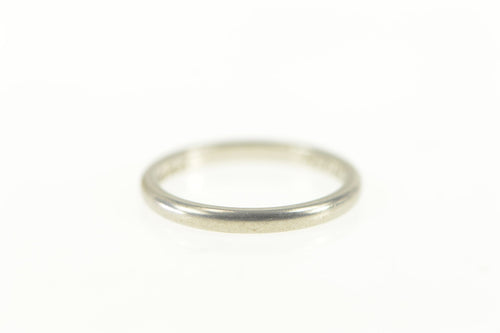 Platinum Classic Simple 2.0mm Wedding Band Ring Size 4.5