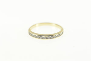 10K 0.25 Ctw Classic Diamond Wedding Band Ring Size 5.75 Yellow Gold