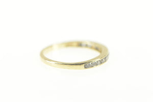 10K 0.25 Ctw Classic Diamond Wedding Band Ring Size 5.75 Yellow Gold