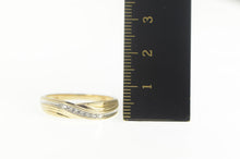 Load image into Gallery viewer, 10K Classic Wavy Diamond Men&#39;s Wedding Band Ring Size 11 Yellow Gold