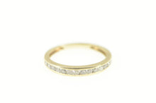 Load image into Gallery viewer, 10K 0.25 Ctw Diamond Channel Wedding Band Ring Size 5.5 Yellow Gold