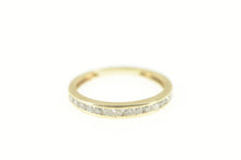 Load image into Gallery viewer, 10K 0.25 Ctw Diamond Channel Wedding Band Ring Size 5.5 Yellow Gold
