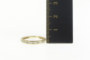 10K 0.25 Ctw Diamond Channel Wedding Band Ring Size 5.5 Yellow Gold
