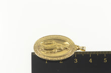 Load image into Gallery viewer, 14K Virgin Mother Mary Pray for Us Christian Charm/Pendant Yellow Gold