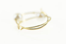Load image into Gallery viewer, 14K Pearl Inset Classic Simple Statement Hoop Earrings Yellow Gold