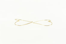 Load image into Gallery viewer, 14K Heart Shape Love Symbol Wire Hoop Earrings Yellow Gold