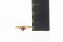 Load image into Gallery viewer, 14K Marquise Ruby Diamond Accent Engagement Ring Size 5.75 Yellow Gold