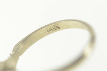 Load image into Gallery viewer, 14K 3.75mm Vintage 1950s NOS Engagement Setting Ring Size 6 White Gold
