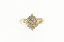 Load image into Gallery viewer, 14K 0.60 Ctw Diamond Marquise Cluster Ring Size 6.25 Yellow Gold