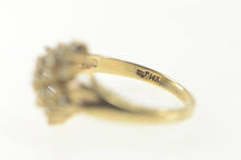 Load image into Gallery viewer, 14K 0.60 Ctw Diamond Marquise Cluster Ring Size 6.25 Yellow Gold