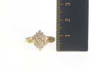 Load image into Gallery viewer, 14K 0.60 Ctw Diamond Marquise Cluster Ring Size 6.25 Yellow Gold
