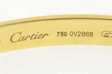 Load image into Gallery viewer, 18K Cartier Love Classic Designer Bangle Bracelet 7.25&quot; Yellow Gold
