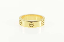 Load image into Gallery viewer, 18K Cartier Love Classic Designer Band Ring Size 7.75 Yellow Gold