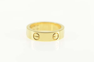 18K Cartier Love Classic Designer Band Ring Size 7.75 Yellow Gold