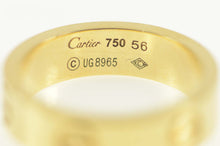 Load image into Gallery viewer, 18K Cartier Love Classic Designer Band Ring Size 7.75 Yellow Gold