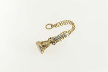 Load image into Gallery viewer, Victorian Mother of Pearl Shield Scroll Key Watch Fob