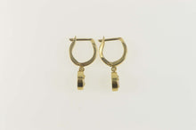 Load image into Gallery viewer, 14K 0.50 Ctw Diamond Dangle Huggies Hoop Earrings Yellow Gold