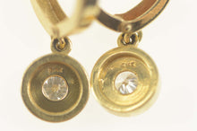 Load image into Gallery viewer, 14K 0.50 Ctw Diamond Dangle Huggies Hoop Earrings Yellow Gold