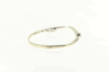 Load image into Gallery viewer, 14K 0.43 Ctw Diamond Tiered Bypass Bangle Bracelet 6.25&quot; White Gold