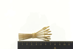 18K Tiffany & Co. Wheat Sheaf Grass Bundle Pin/Brooch Yellow Gold