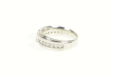 Load image into Gallery viewer, 14K 1.10 Ctw Diamond Channel Men&#39;s Wedding Ring Size 9 White Gold