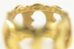 18K Cartier C de Cartier Band With Original Box Ring Size 5,75 Yellow Gold