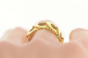 18K Cartier C de Cartier Band With Original Box Ring Size 5,75 Yellow Gold