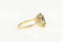 Load image into Gallery viewer, 14K 1.15 Ctw Sapphire Diamond Engagement Ring Size 6.5 Yellow Gold