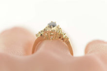 Load image into Gallery viewer, 14K 1.15 Ctw Sapphire Diamond Engagement Ring Size 6.5 Yellow Gold