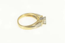 Load image into Gallery viewer, 14K Princess Diamond Cluster Engagement Ring Size 6 Yellow Gold