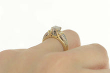 Load image into Gallery viewer, 14K Princess Diamond Cluster Engagement Ring Size 6 Yellow Gold