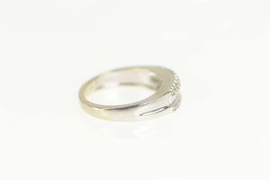 14K 0.45 Ctw Baguette Diamond Wedding Band Ring Size 6.25 White Gold