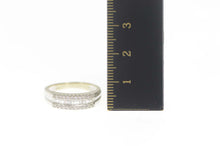 Load image into Gallery viewer, 14K 0.45 Ctw Baguette Diamond Wedding Band Ring Size 6.25 White Gold