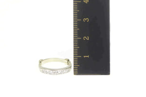 14K 0.30 Ctw Diamond Art Deco Engagement Ring Size 5.5 White Gold