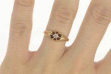 Load image into Gallery viewer, 14K Diamond Old European Cut Engagement Ring Size 7.5 Yellow Gold