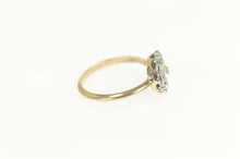 Load image into Gallery viewer, 8K Art Deco Ornate Halo Travel Engagement Ring Size 4.5 Yellow Gold