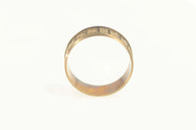 Load image into Gallery viewer, 10K Victorian Ornate Heart Scroll Patterned Ring Size 5.75 Yellow Gold