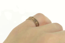 Load image into Gallery viewer, 10K Victorian Ornate Heart Scroll Patterned Ring Size 5.75 Yellow Gold