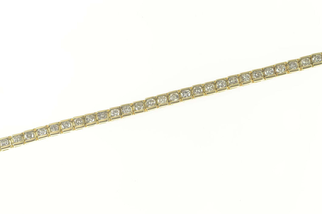 14K 3.00 Ctw Diamond Classic Simple Tennis Bracelet 7.75