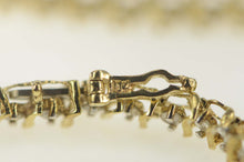 Load image into Gallery viewer, 10K 2.75 Ctw Classic Diamond Wavy Link Tennis Bracelet 7.5&quot; Yellow Gold