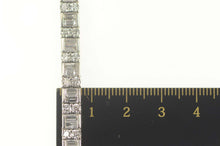 Load image into Gallery viewer, 14K 10.00 Ctw Baguette Diamond Statement Tennis Bracelet 6.75&quot; Yellow Gold