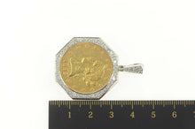 Load image into Gallery viewer, 14K 1.08 Ctw Diamond 1892 $10 American Eagle Coin Pendant Yellow Gold